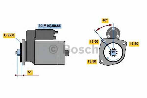 BOSCH 24V 5.5KW MAN TGA