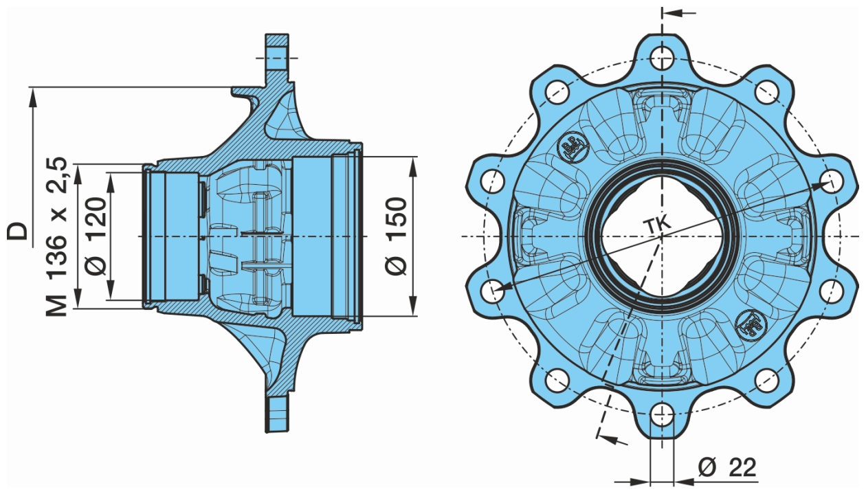  BPW ECO Plus 12t HZF 03.272.43.23.2