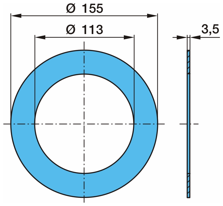  BPW EH-11   ?113-155*3,5 ORIGINAL