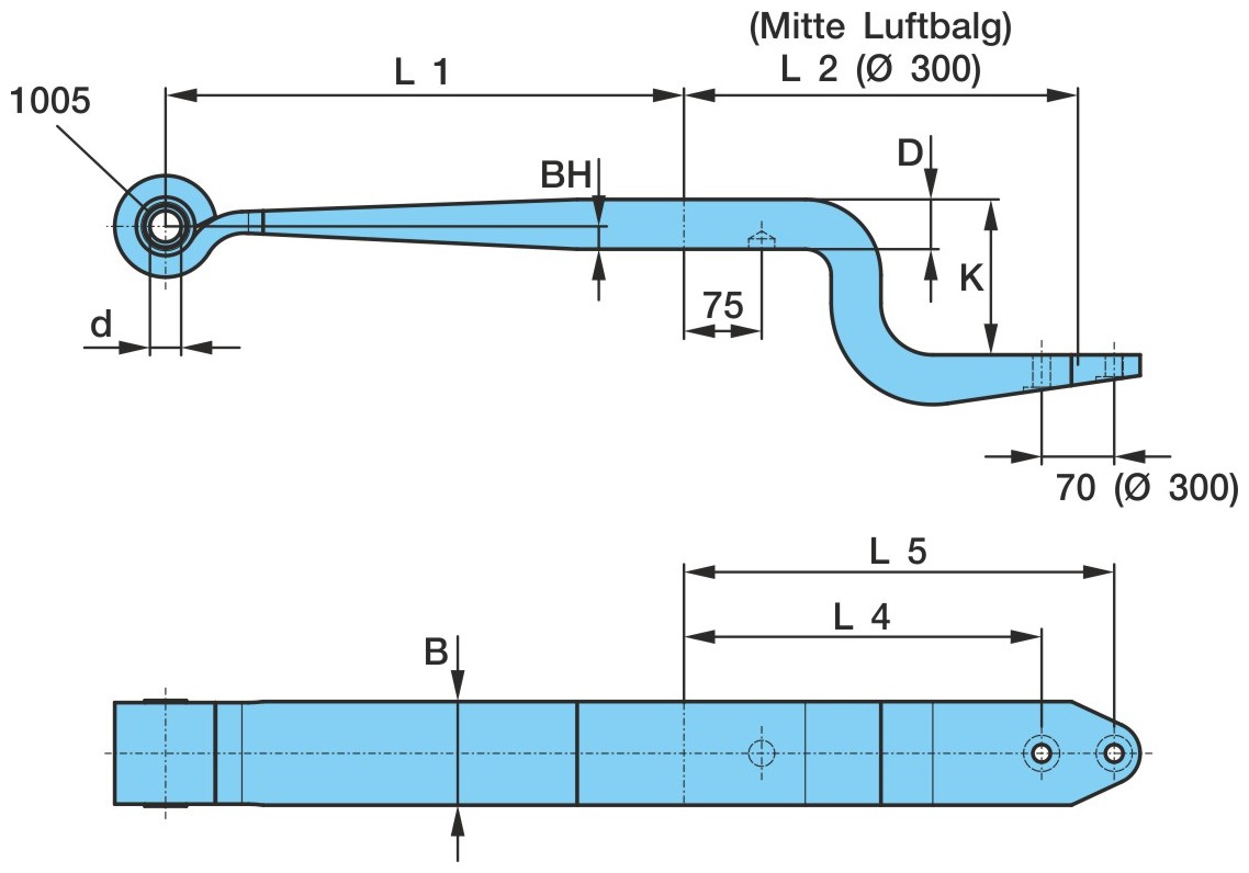  BPW 1*48*100 / 575+365 (340) K=205 ORIGINAL