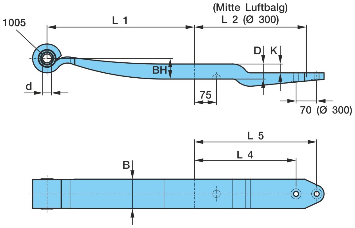 BPW 1*62*70 / 575+300 (270) K=30 ORIGINAL