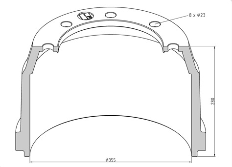 ������� ��������� PE 355*200 h=280 SAF WRZM-11035 8 ������