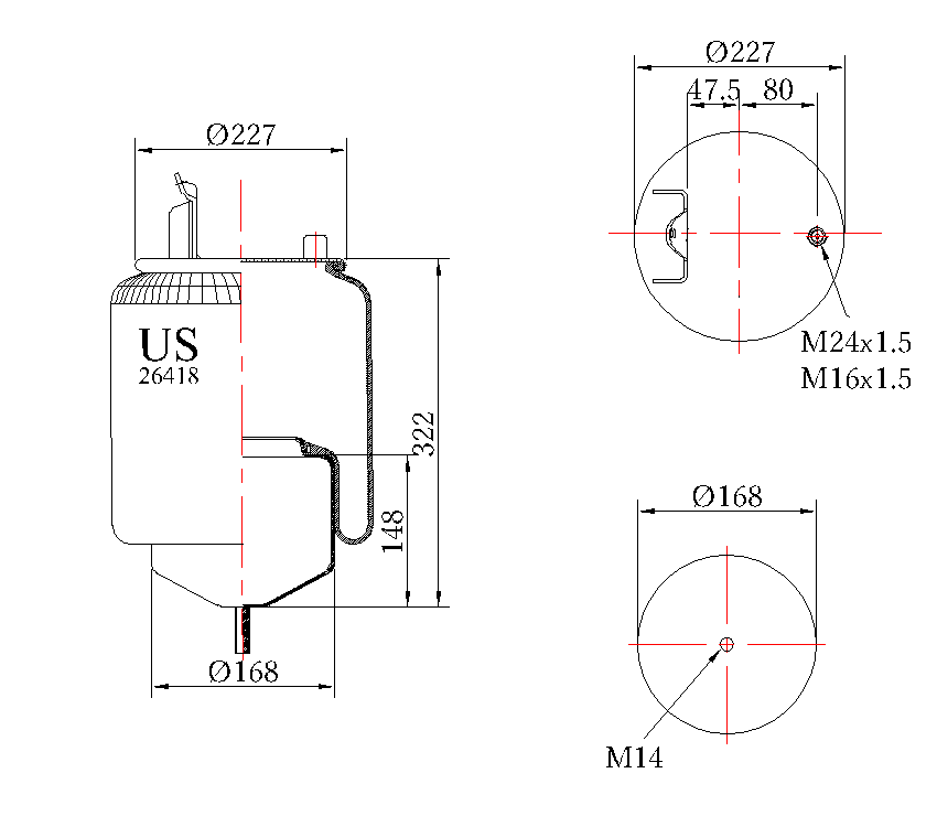  Volvo / 6607np01 / -  h=150 / GENIRPARTS