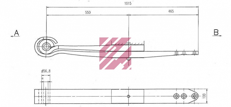  BPW 2*43*100 / 550+465 (440) K=0 MARSHALL