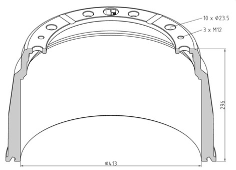 ������� ��������� ������ PE 413*203 h=296 SCANIA-3