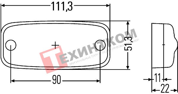   HELLA  LED 111*51-90  =500
