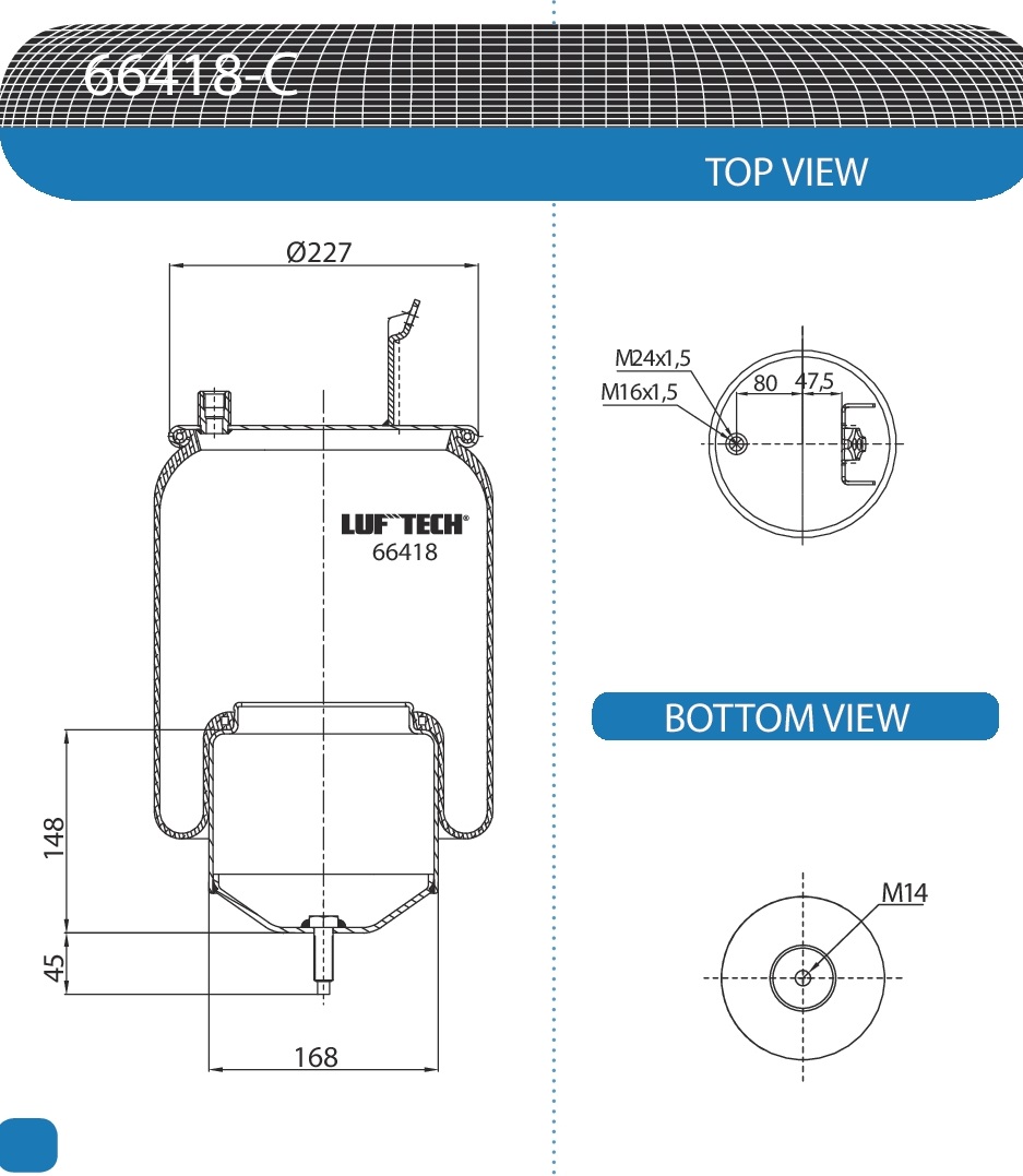  VOLVO / 20582214 / -  h=150 / LUFTECH 152235621LF