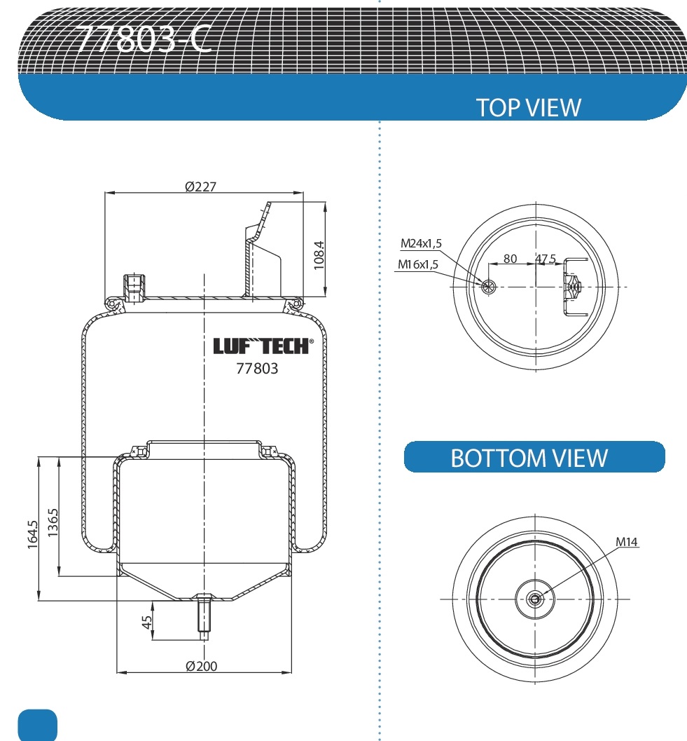  VOLVO / 20582206 / -  h=164 / LUFTECH 152235681LF