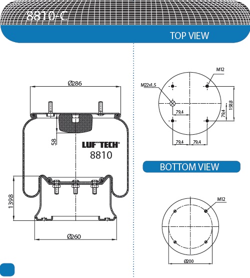  SAF / 2918=E1 / -  h=140 / LUFTECH 152230361LF