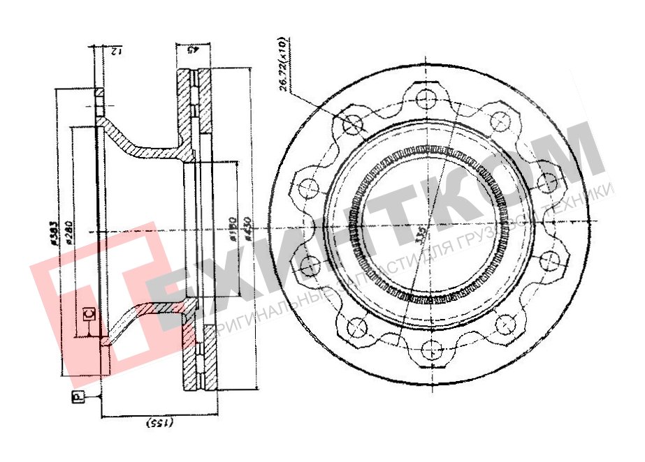   BERAL 10*27-d430-h155*45 Smb