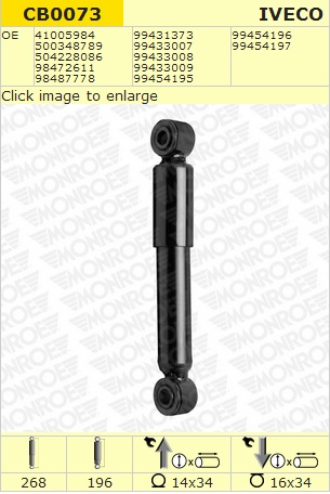   MONROE  Air O-O 195-265 14*34 / 16*34 Iveco EuroTech
