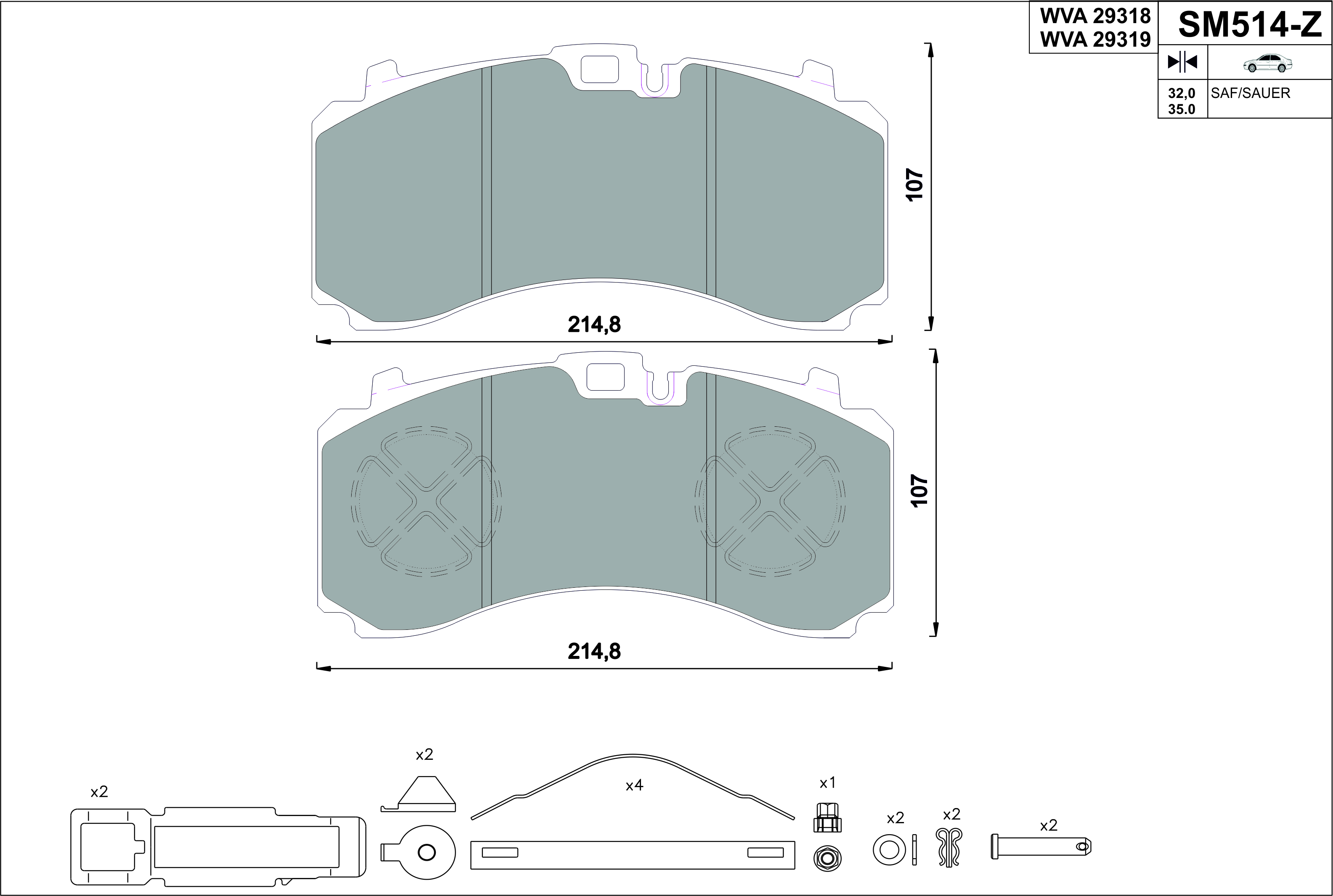   SBS2220KO-SAF / 215*107*32 / STEINHOF