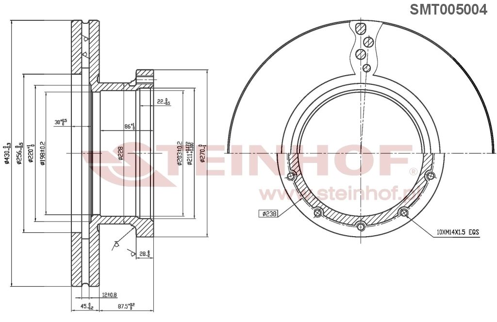   Mercedes Actros 10-d430-h132*45 STEINHOF